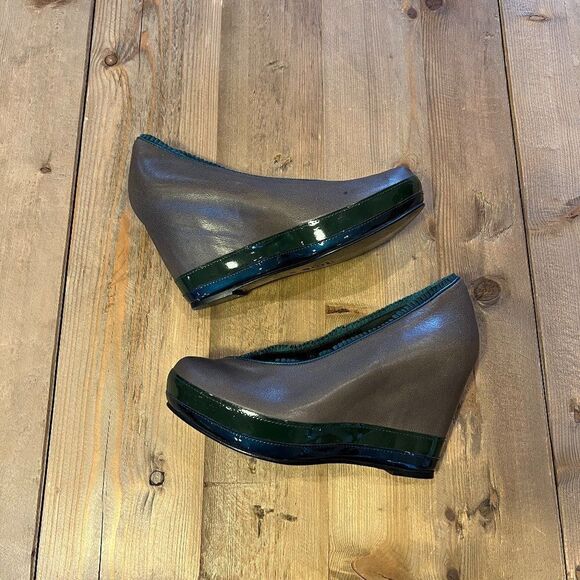 Anthropologie KRON by KRONKRON Leather Wedges Size 37 - Picture 4 of 14